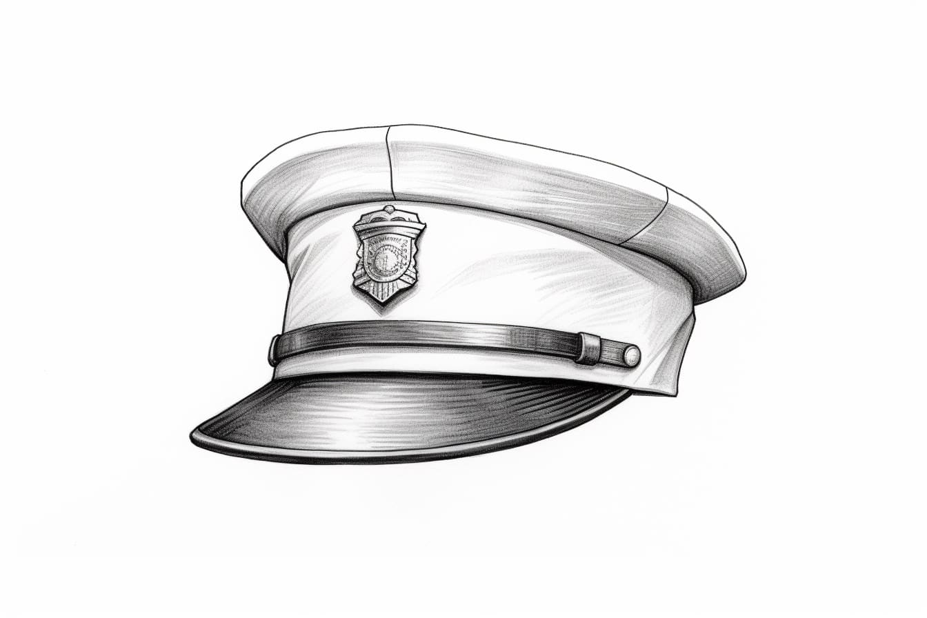 How to Draw a Police Hat