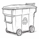 How to Draw a Recycling Bin