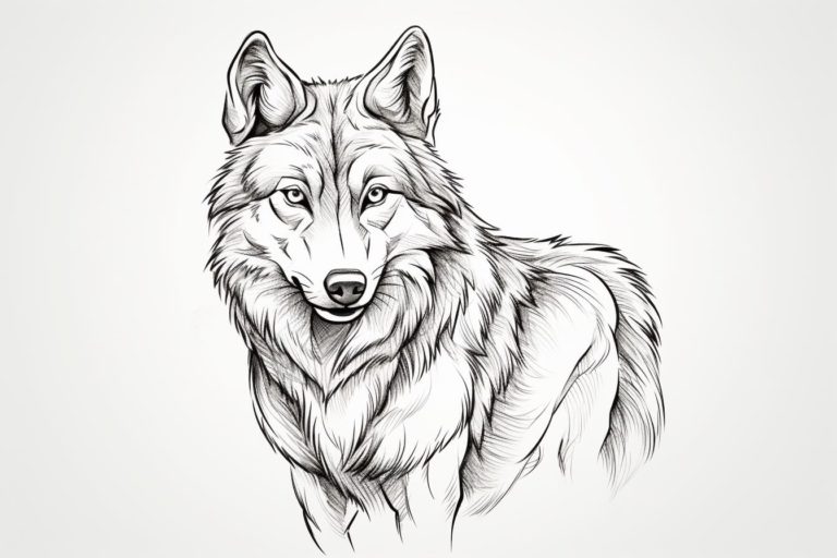 How to Draw a Red Wolf