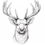 How to Draw a Reindeer Head