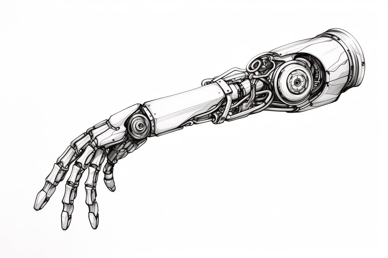 How to Draw a Robot Arm