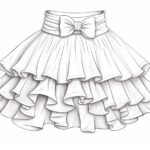 How to Draw a Ruffle Skirt