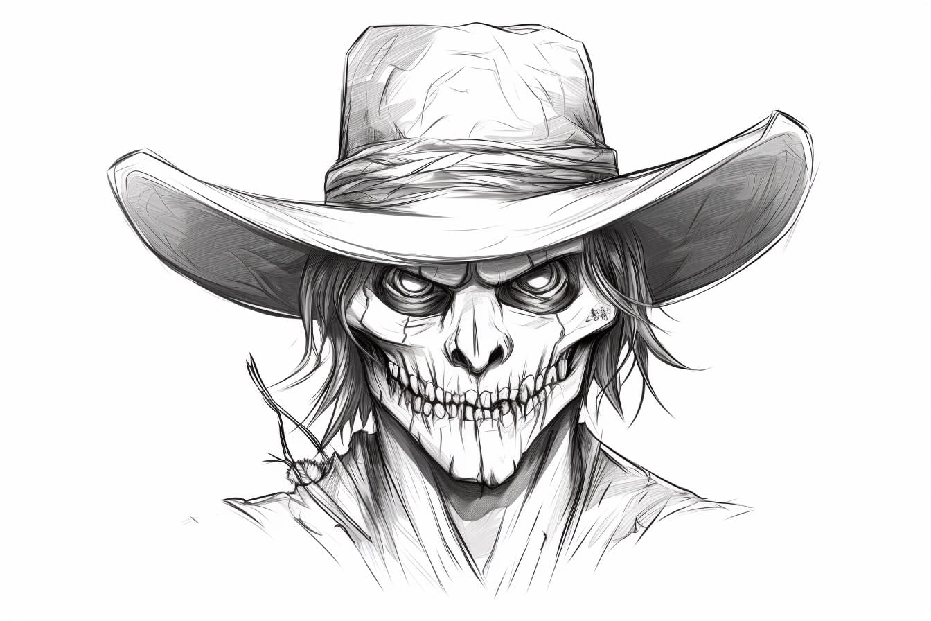 How to Draw a Scarecrow Face