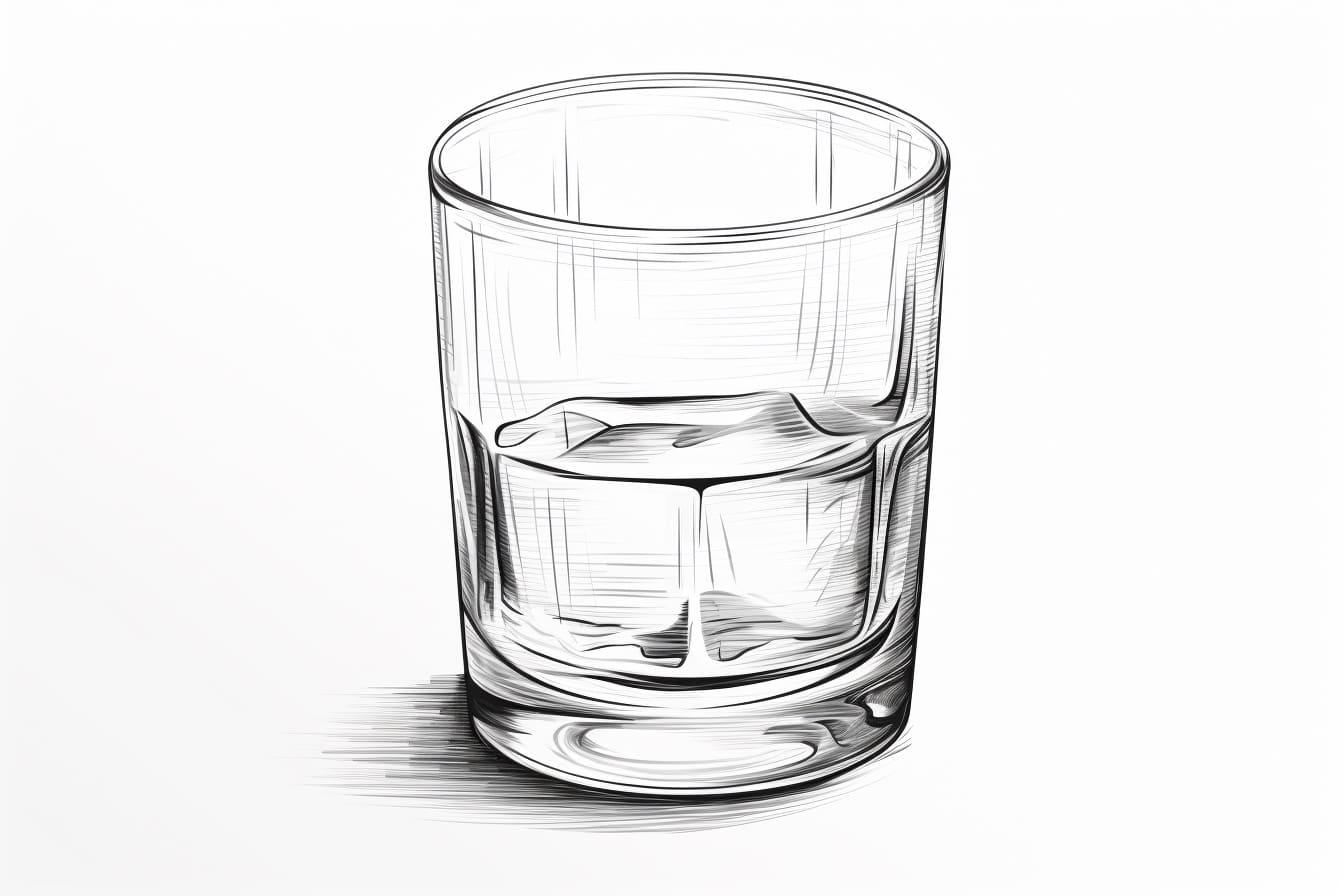 How to Draw a Shot Glass
