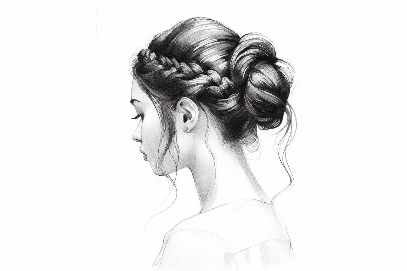 How to Draw a Side Braid Yonderoo