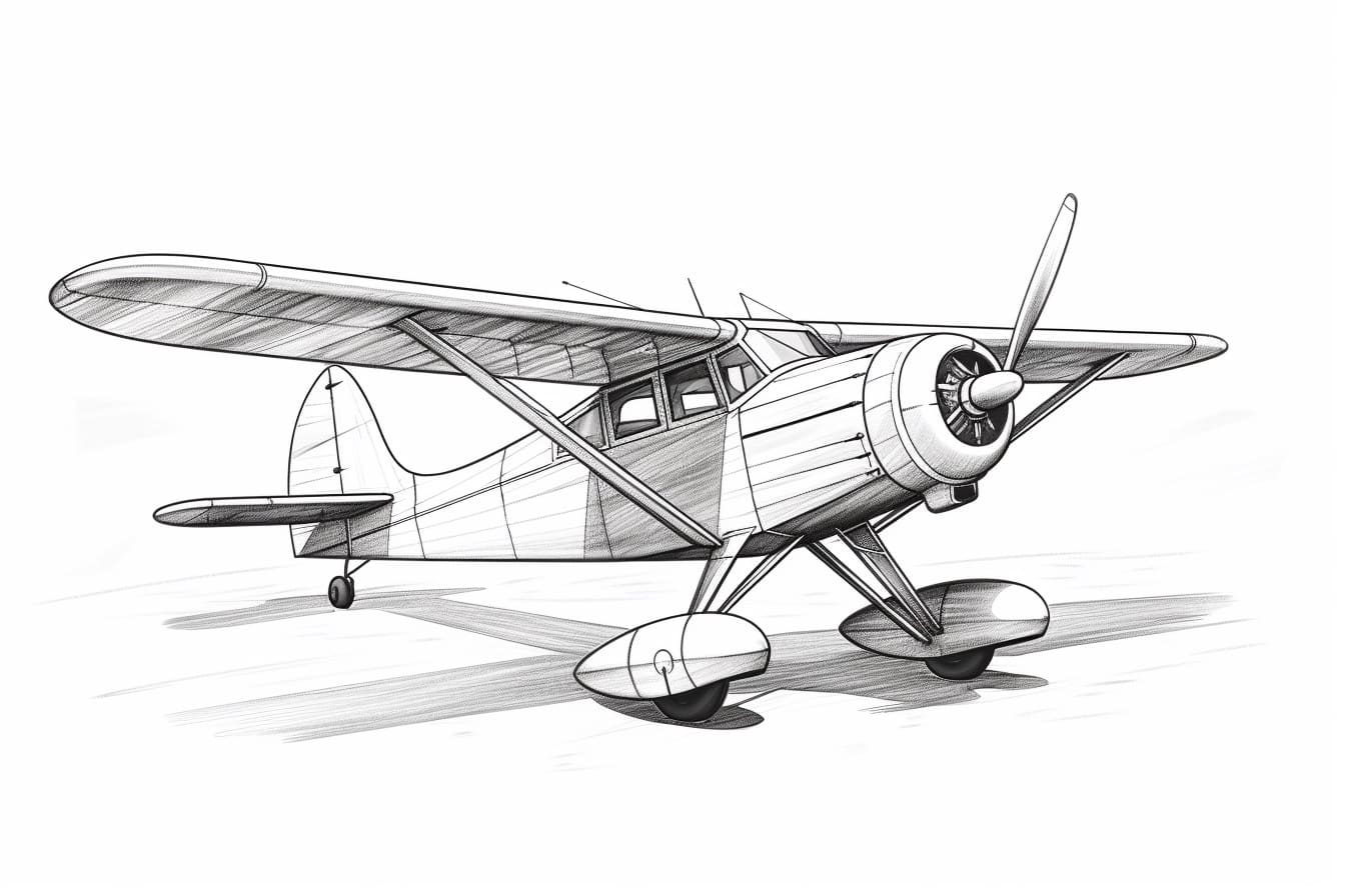 How to Draw a Small Airplane