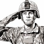 How to Draw a Soldier Saluting