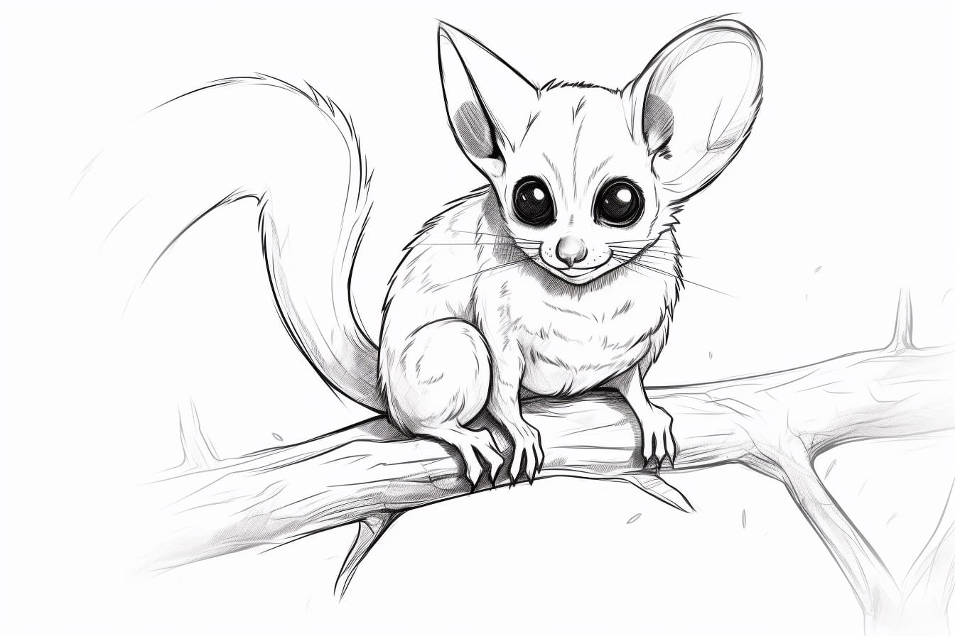 How to Draw a Sugar Glider