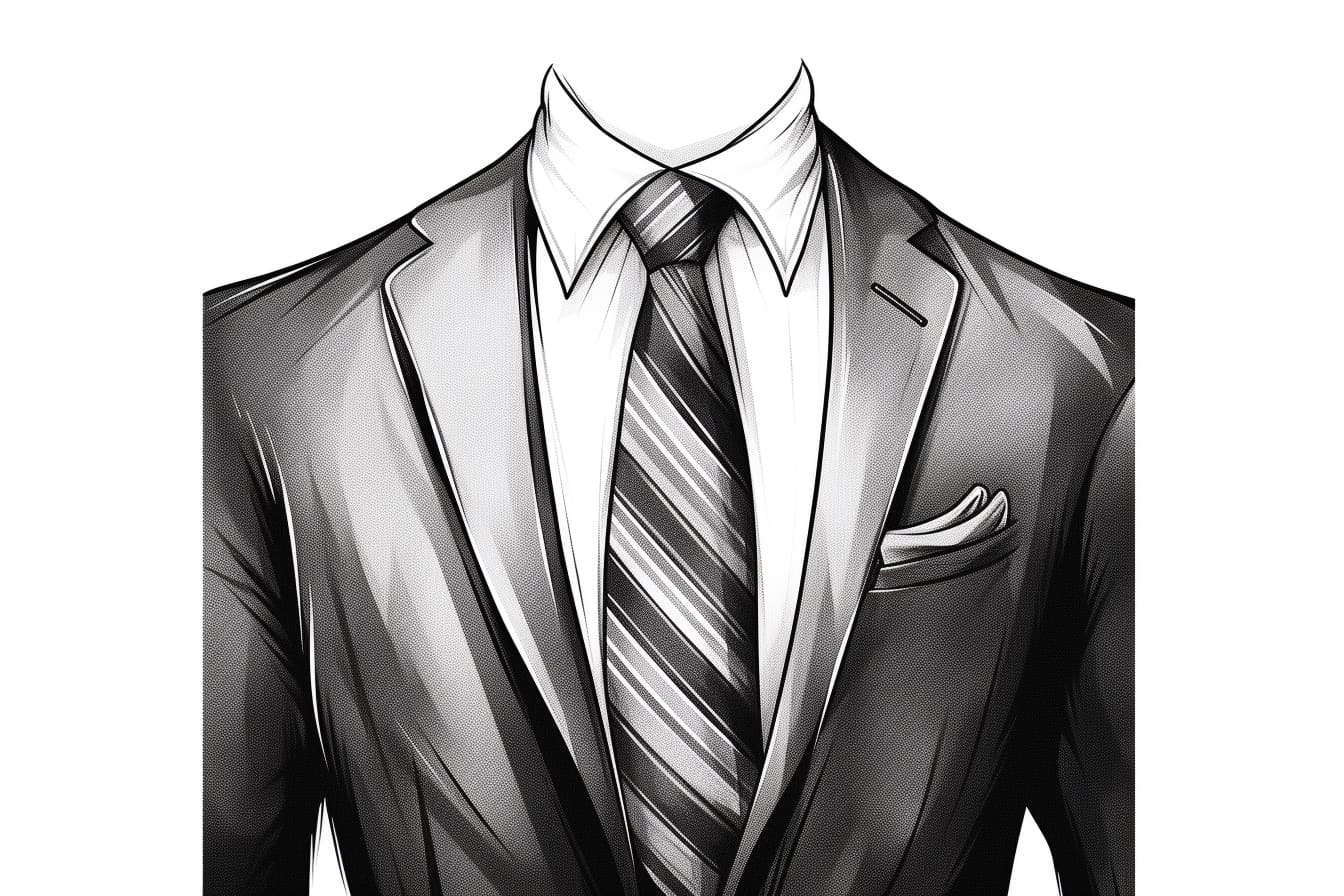 How to Draw a Suit and Tie