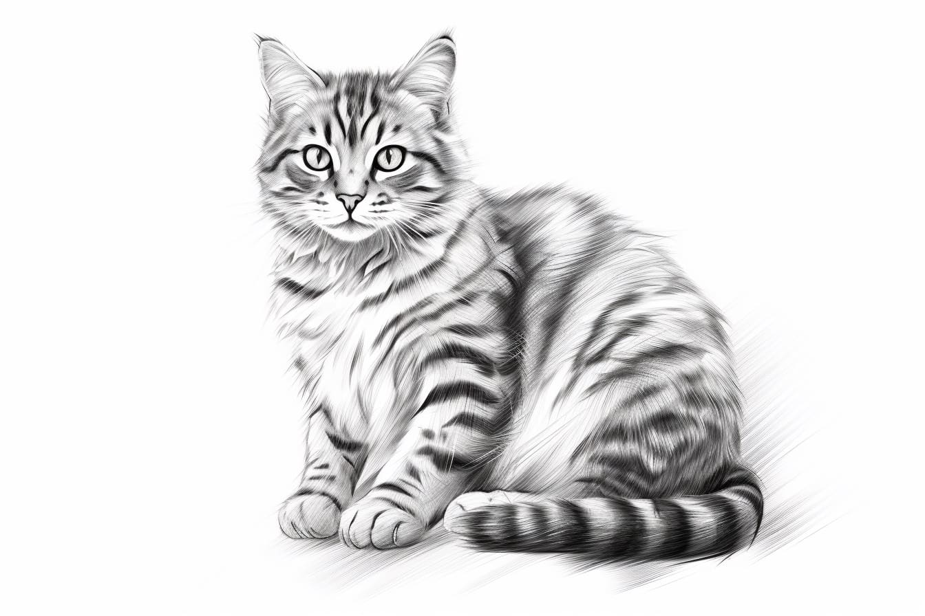 How to Draw a Tabby Cat