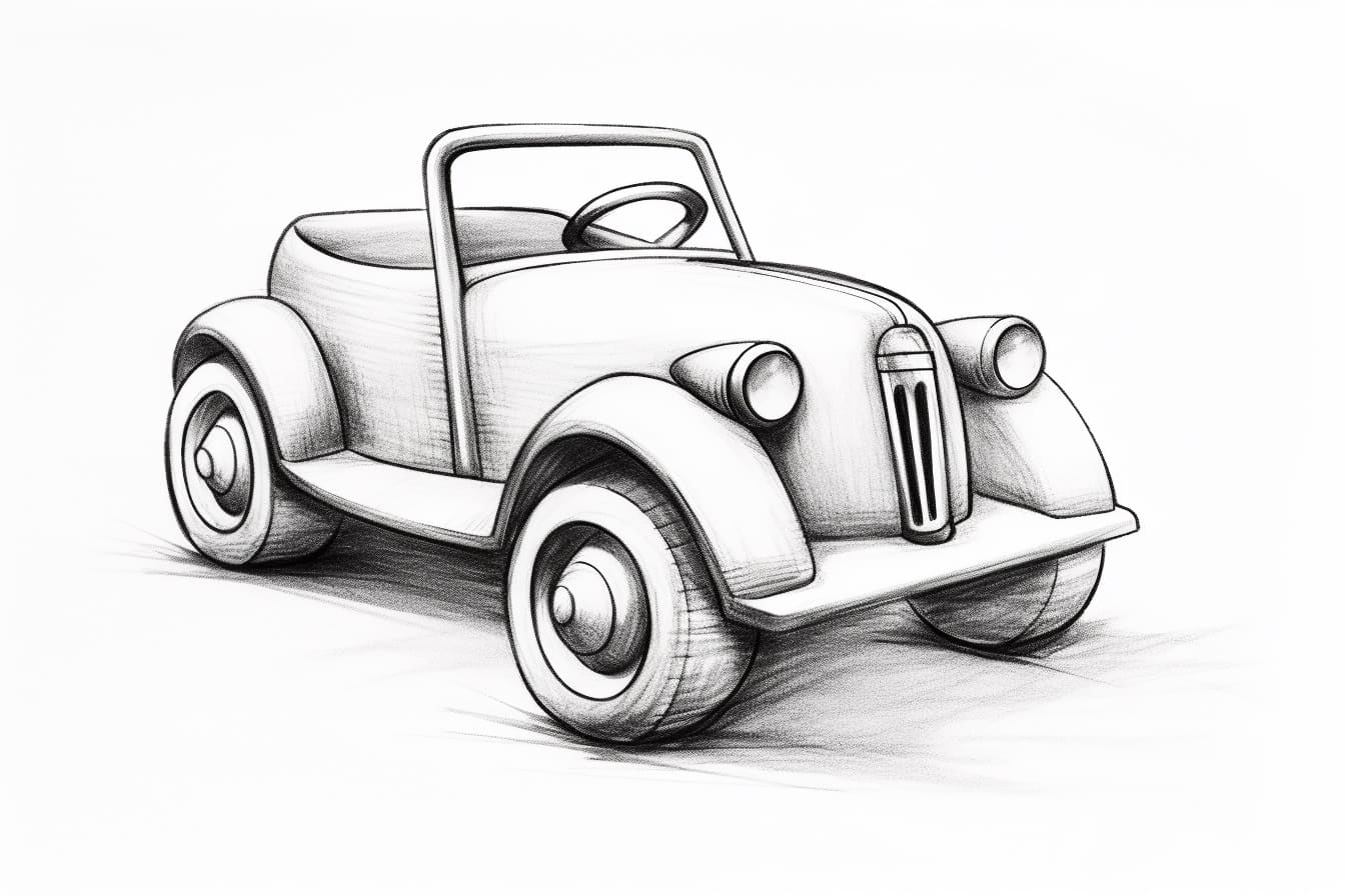 How to Draw a Toy Car