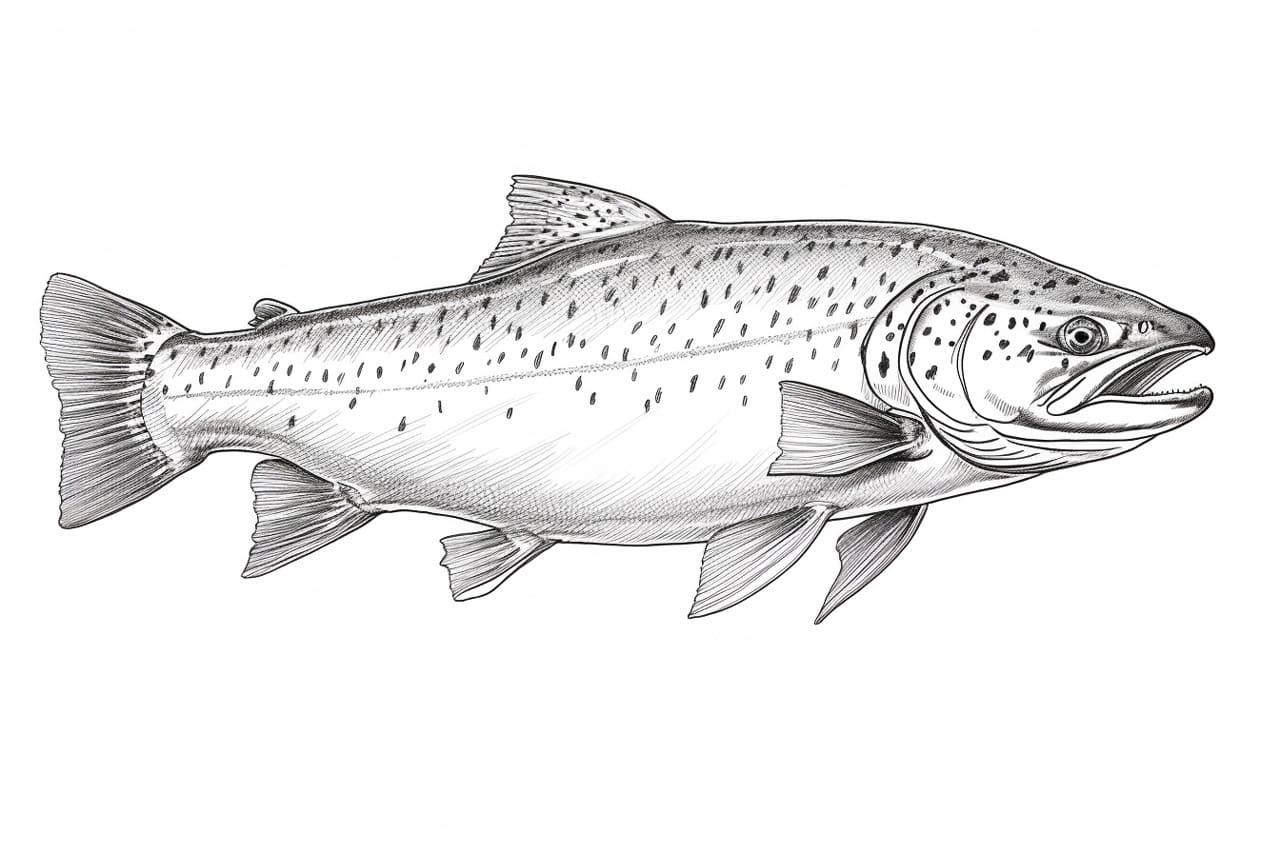 How to draw a trout