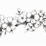 how to draw a vine of flowers