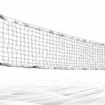 how to draw a volleyball net