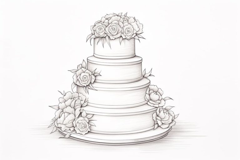 How to Draw a Wedding Cake