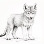 How to Draw a Wolf Pup