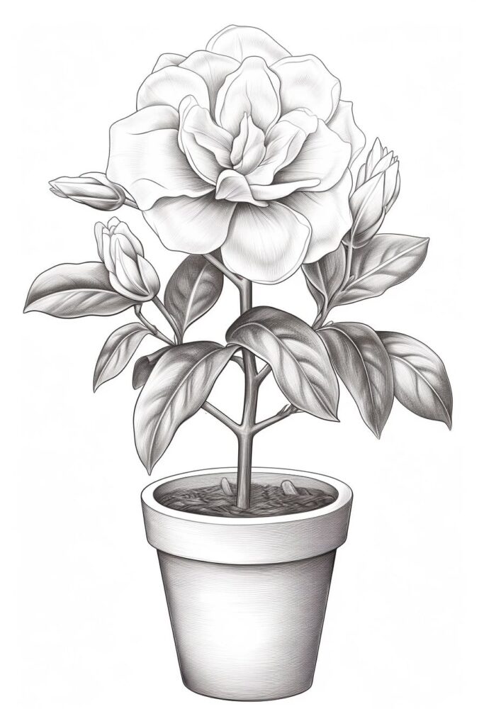 gardenia in a pot