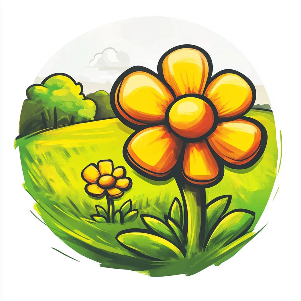 logo of a flower field