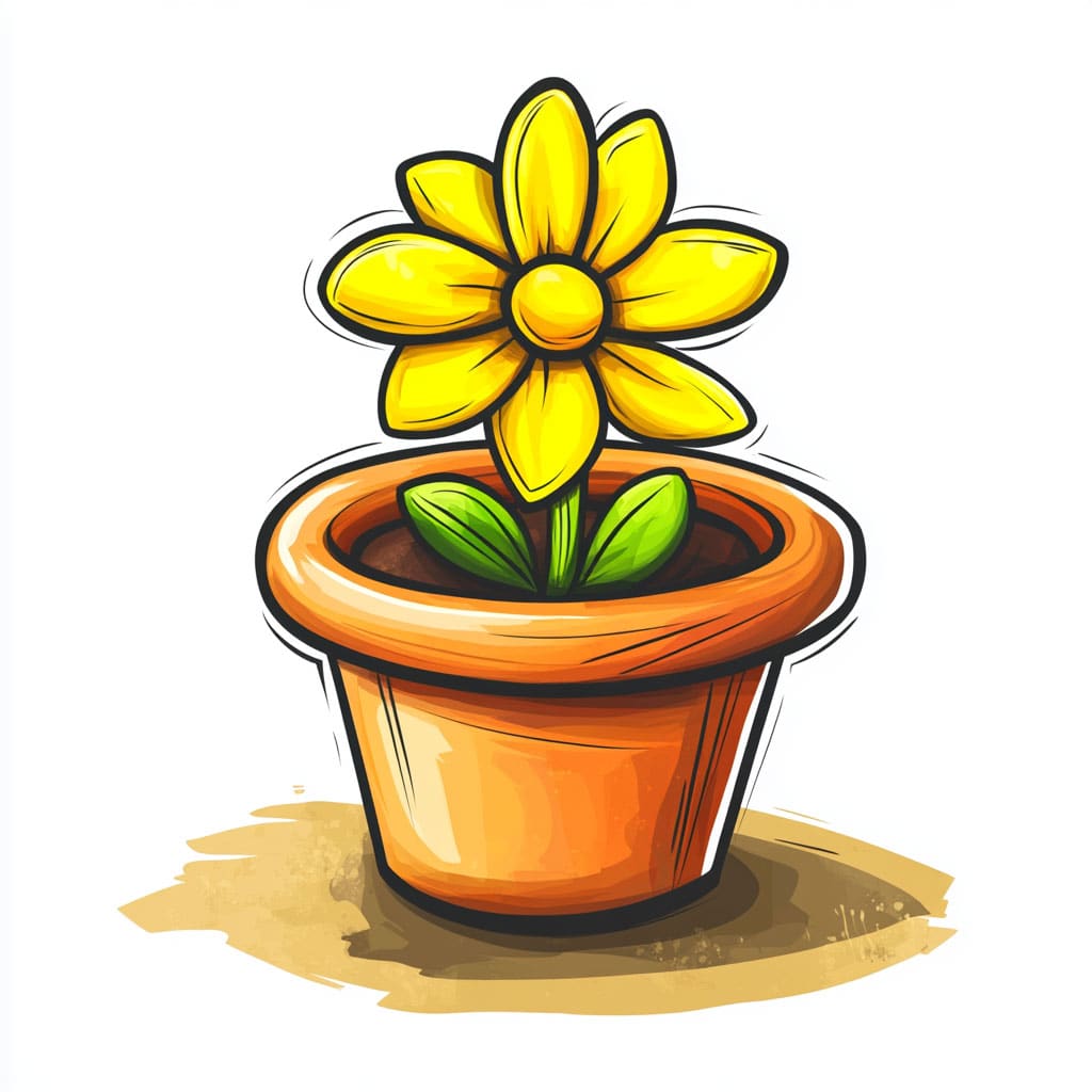 flower pot logo