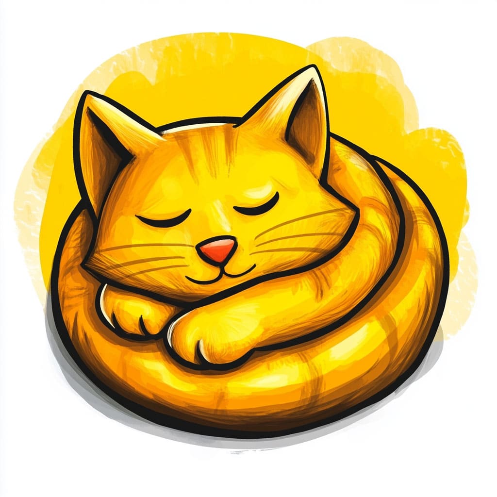 sleeping cat logo