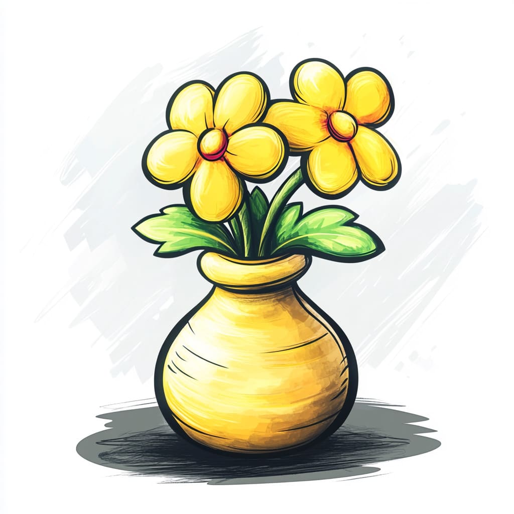 vase of flowers logo