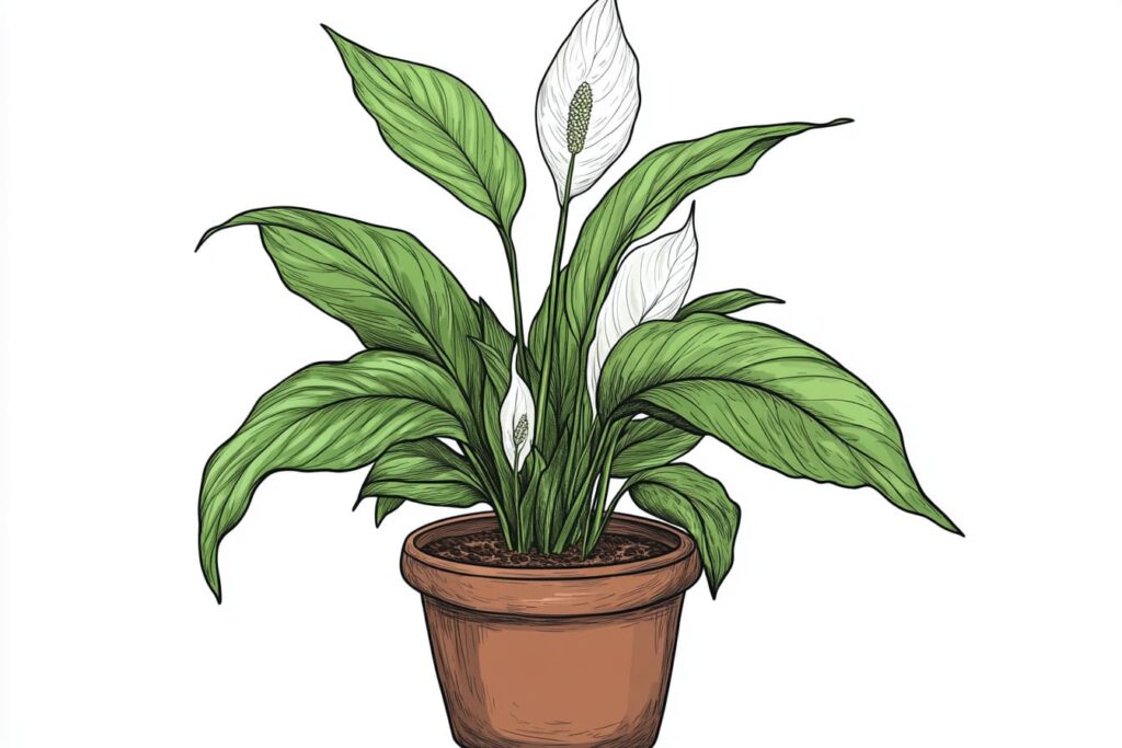 Peace Lily in a pot