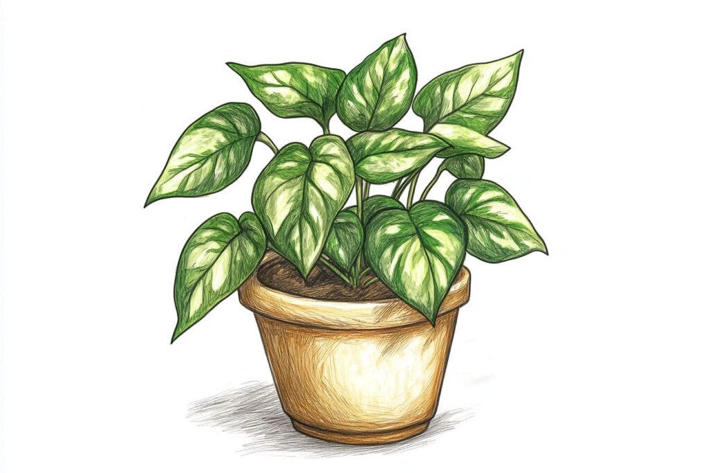 Pothos in a pot