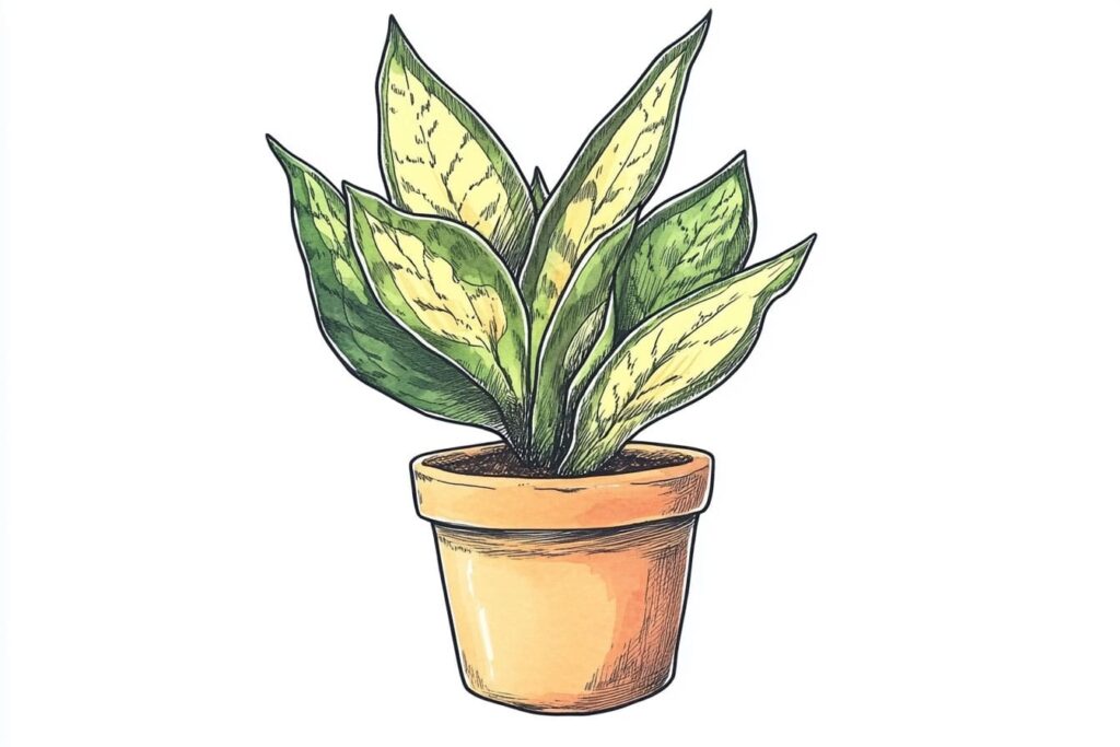 Snake Plant in a pot