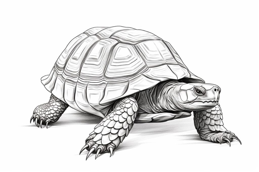 box turtle sketch