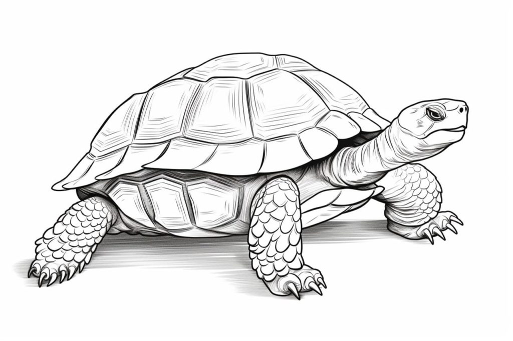 box turtle drawing