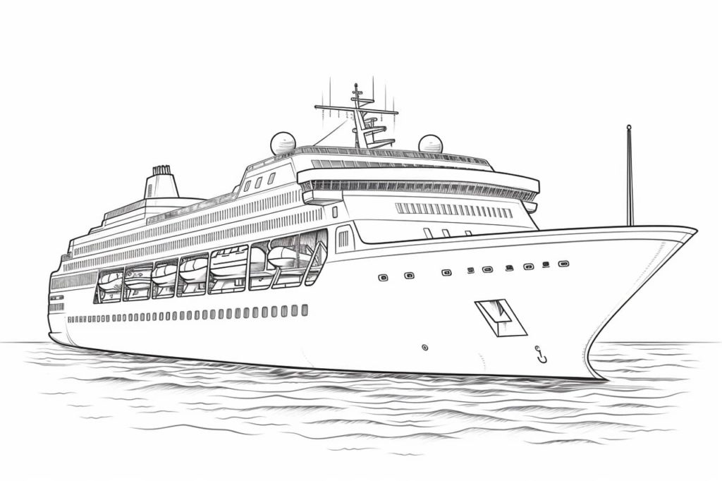 cruise ship sketch