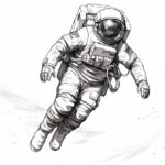 how to draw an astronaut