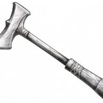 how to draw an axe