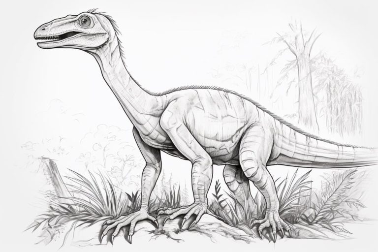 How to Draw a Coelophysis