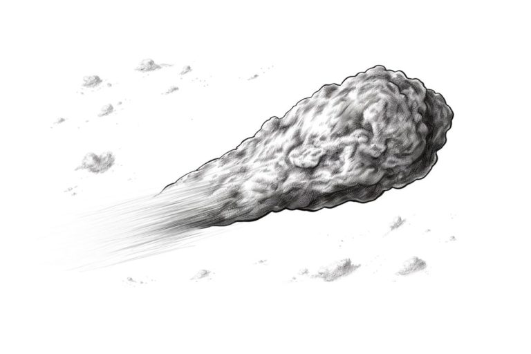 how to draw a comet