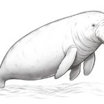 how to draw a dugong