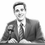 how to draw a game show host