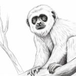 how to draw a gibbon