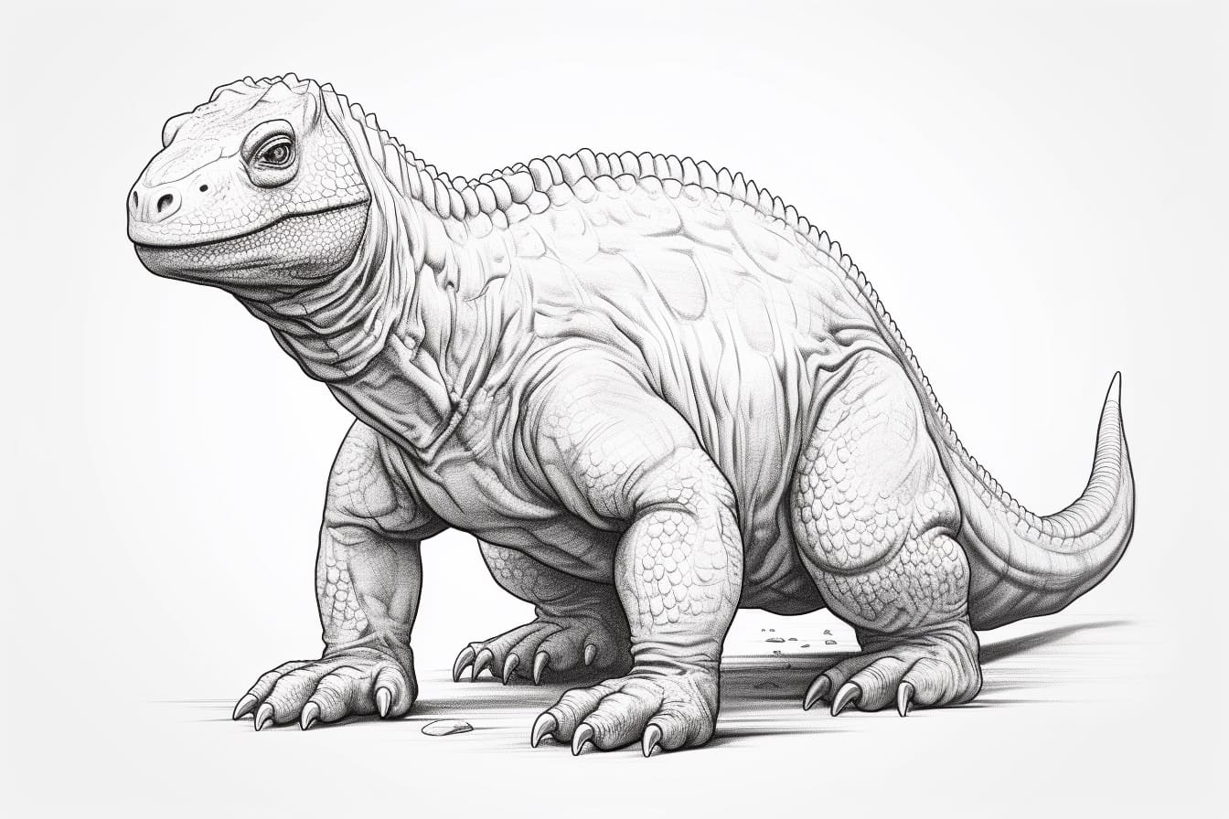 How to Draw an Iguanodon
