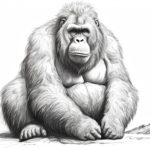 how to draw an orangutan
