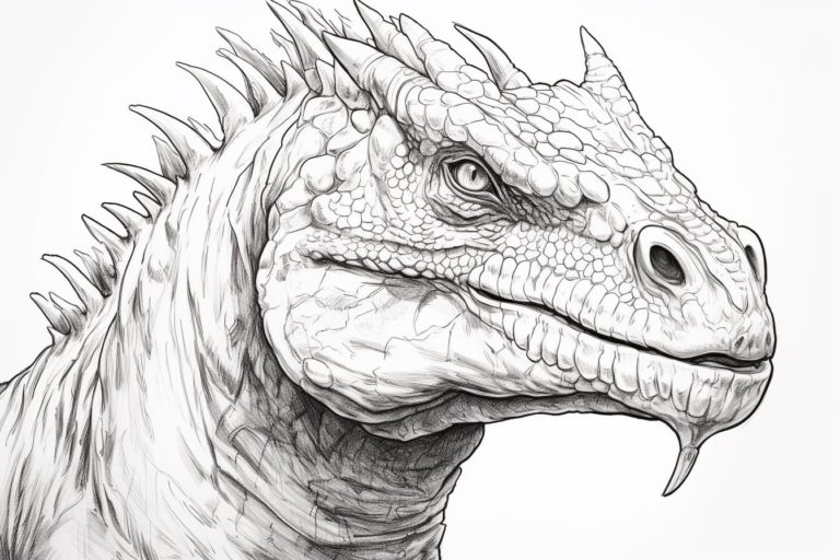How to Draw a Pachycephalosaurus