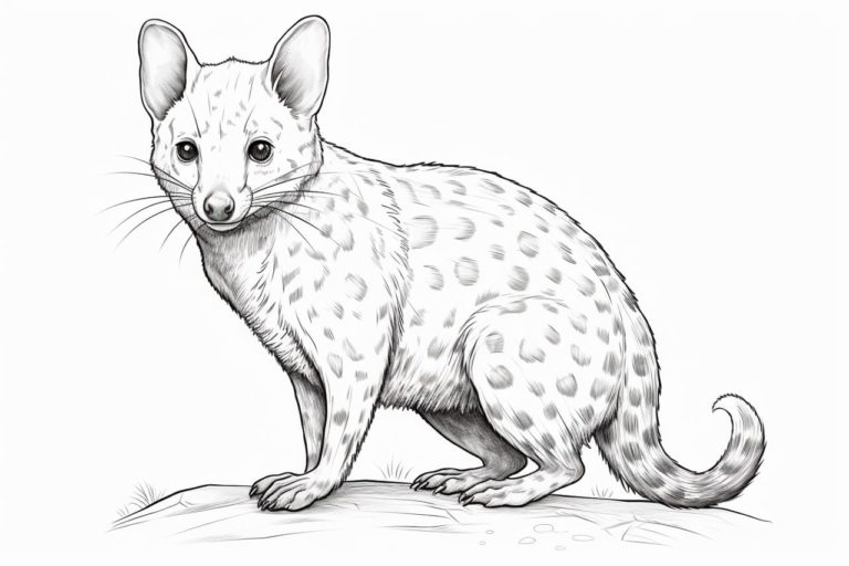 How to draw a Quoll
