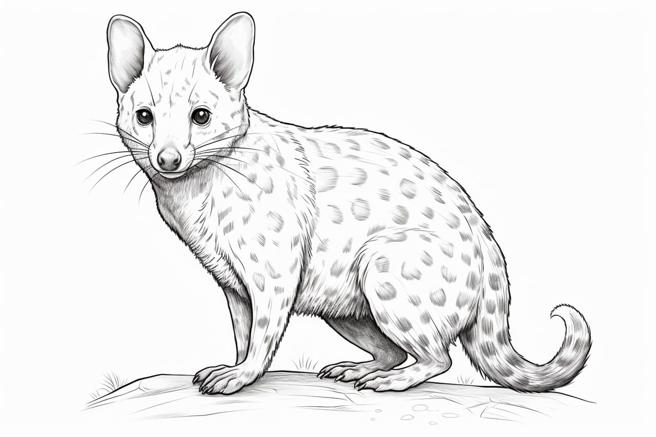 How to draw a Quoll