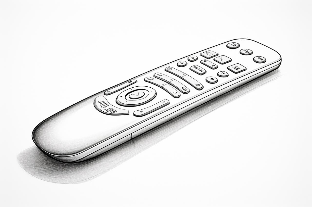 how to draw a Remote Control