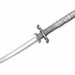 how to draw a samurai sword