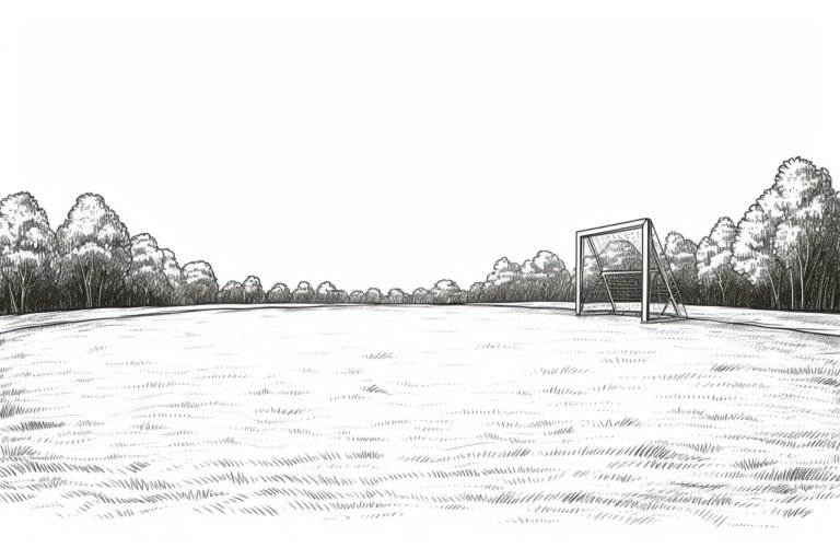 how to draw a soccer field