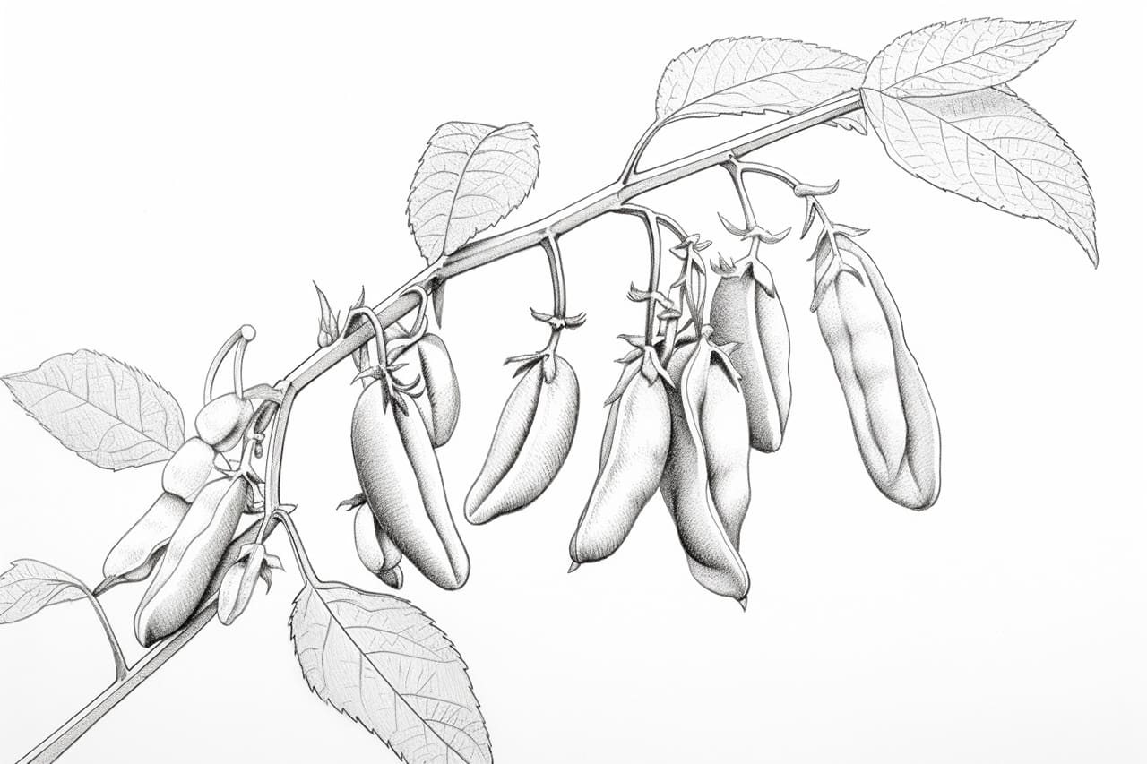how to draw a soybean