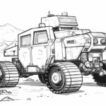how to draw a space rover
