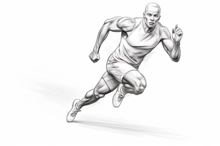 how to draw a sprinter