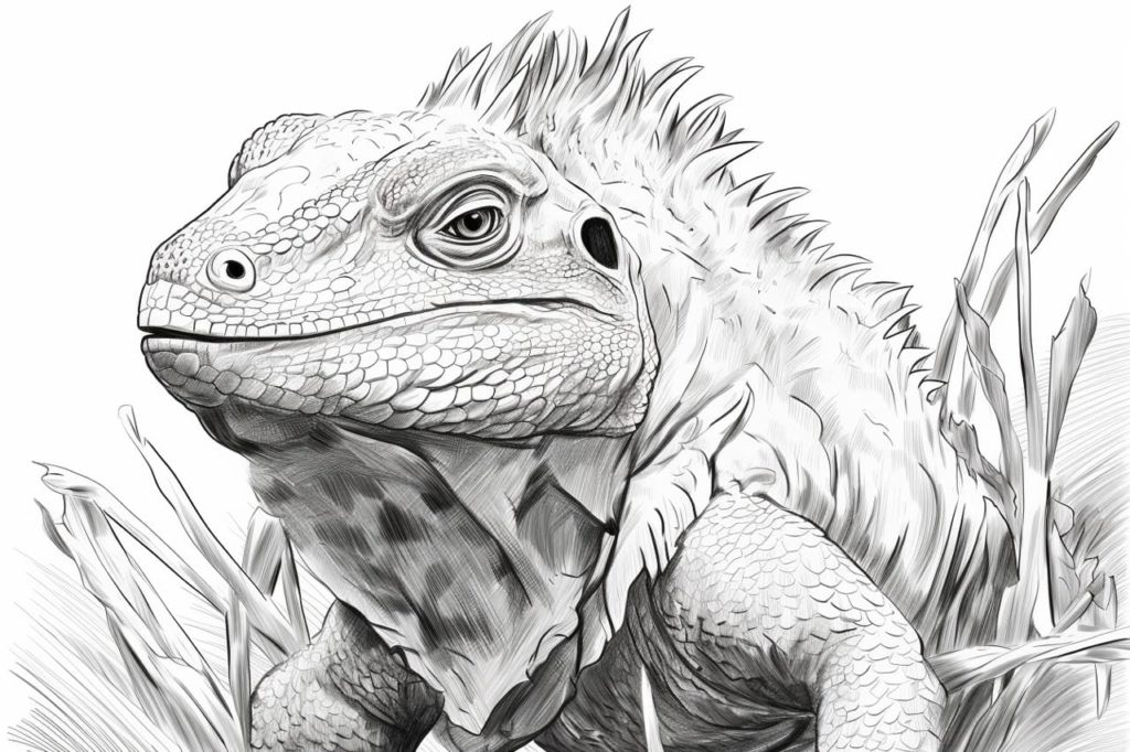 How to Draw a Tuatara - Yonderoo